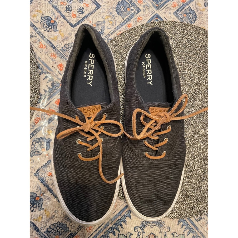 Sperry Top-Sider Mens Striper II CVO Washed Canvas Sneakers blue STS19611Size 12